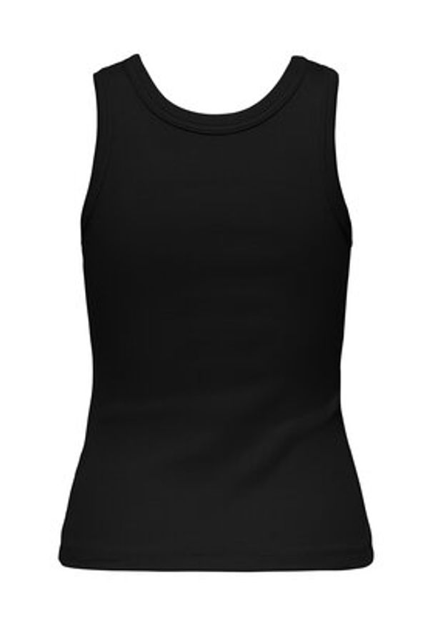 only - ONLY Top Val 2-Way 15371705 Czarny Slim Fit. Kolor: czarny. Materiał: bawełna