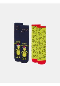 Sinsay - Skarpetki 2 pack Grinch - wielobarwny