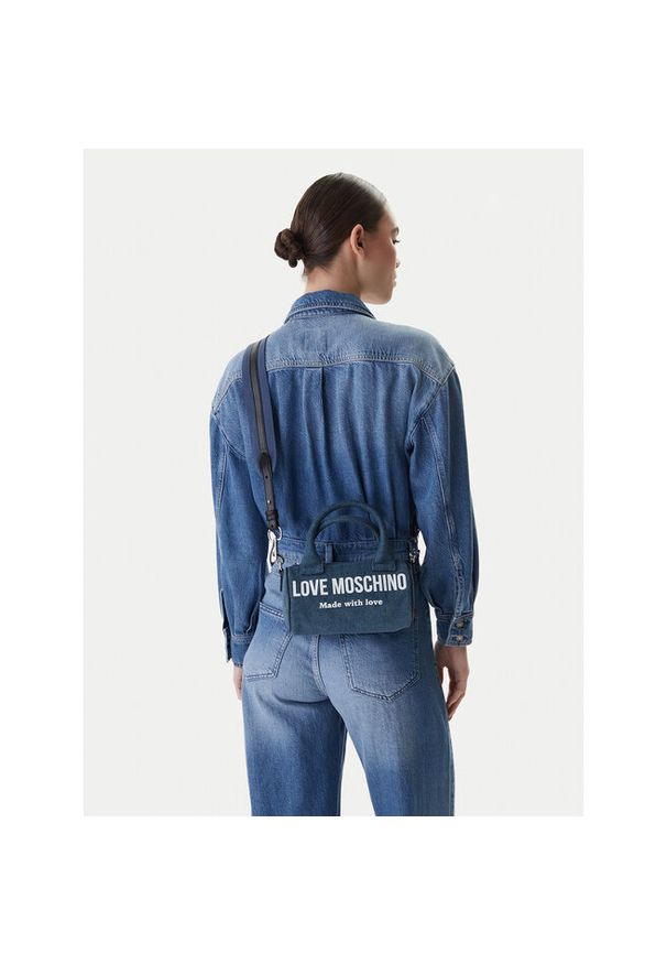 Love Moschino - Torebka LOVE MOSCHINO. Kolor: niebieski