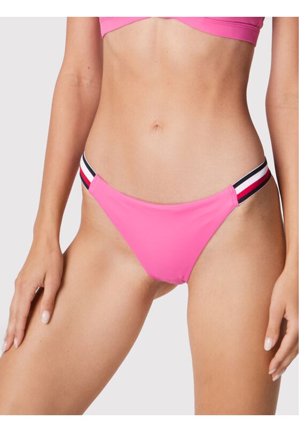 TOMMY HILFIGER - Tommy Hilfiger Dół od bikini Cheeky UW0UW02697 Różowy. Kolor: różowy. Materiał: syntetyk