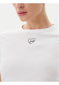 BOSS T-Shirt C_Elogo_21 50540260 Biały Slim Fit. Kolor: biały. Materiał: bawełna #5