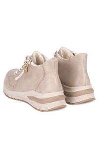 Rieker Trzewiki M6644-62 Beżowy. Kolor: beżowy. Materiał: skóra #5