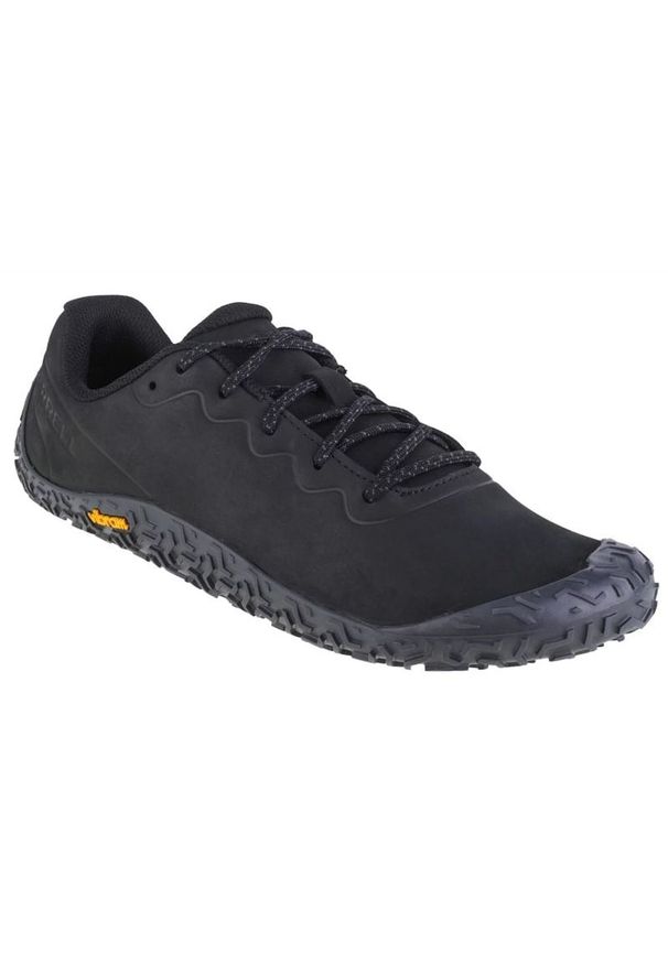 Buty Merrell Vapor Glove 6 Ltr M J067939 czarne. Okazja: na co dzień. Kolor: czarny. Materiał: skóra, guma. Szerokość cholewki: normalna