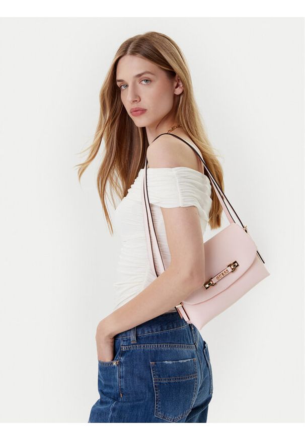 Guess Torebka HWBG96 44190 Różowy. Kolor: różowy. Materiał: skórzane