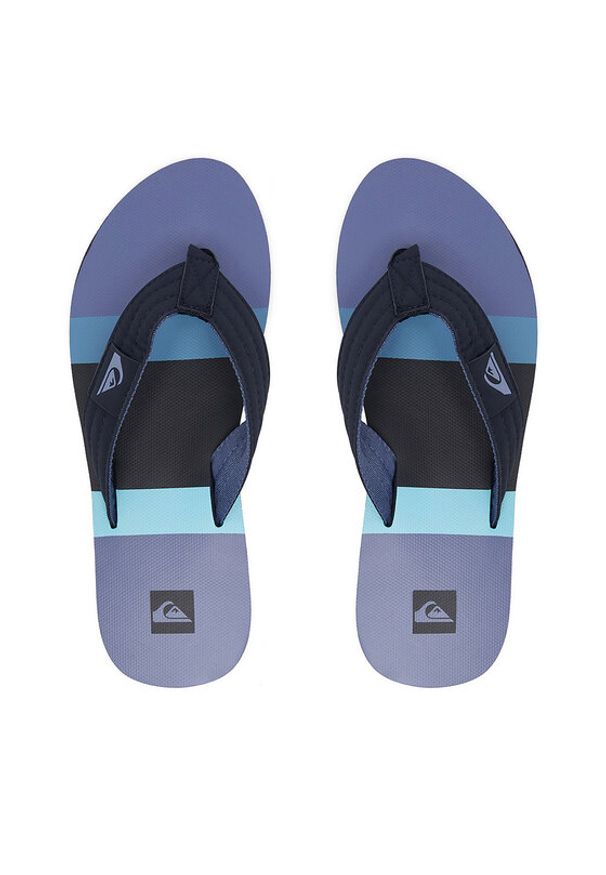 Quiksilver Japonki EO-DUNE CQ10036MMDA Granatowy. Kolor: niebieski. Materiał: skóra