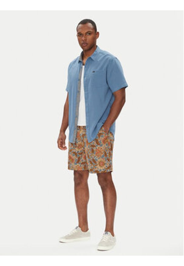 Quiksilver Koszula Time Box EQYWT04622 Niebieski Regular Fit. Kolor: niebieski. Materiał: bawełna