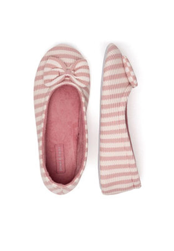 Home & Relax Kapcie WFA3225-1 Różowy. Kolor: różowy. Materiał: materiał