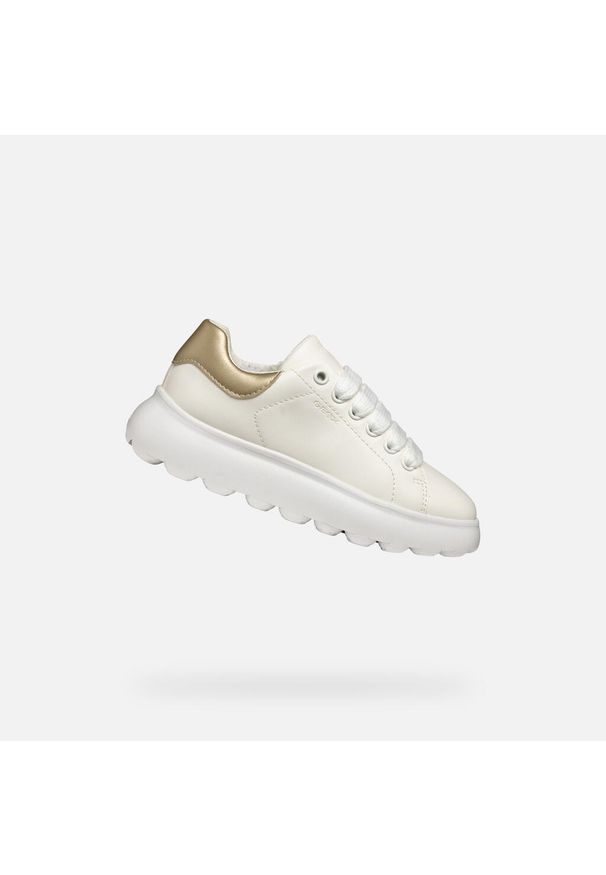 Geox - Buty GEOX J PUFFYPOP GIRL Beżowy. Kolor: szary, biały, wielokolorowy. Materiał: tkanina, syntetyk. Sport: turystyka piesza