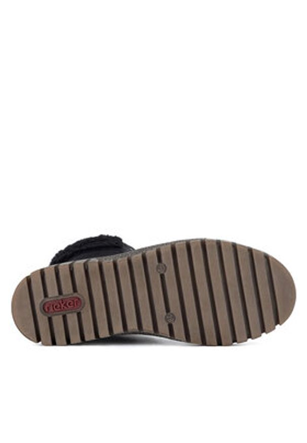 Rieker Botki Y3467-00 Czarny. Kolor: czarny. Materiał: materiał