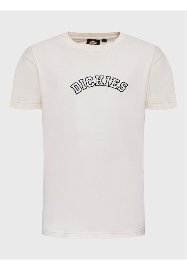 Dickies T-Shirt West DK0A4YBMC58 Écru Regular Fit. Materiał: bawełna