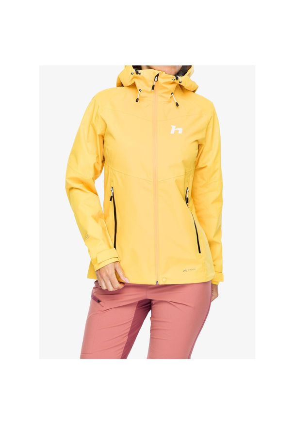 Kurtka z membraną damska Hannah Abigail. Kolor: żółty. Sport: turystyka piesza