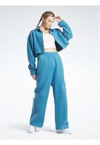 Reebok Spodnie dresowe Reebok Classics Reverse Fleece Wide Leg Joggers HS0385 Niebieski. Kolor: niebieski. Materiał: bawełna, dresówka #3