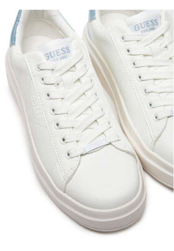 Guess Sneakersy FLJBIN LEA12 Biały. Kolor: biały. Materiał: skóra