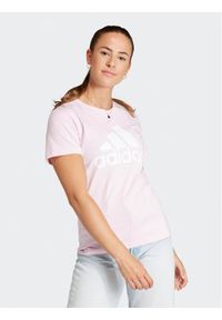 Adidas - adidas T-Shirt Essentials Logo GL0726 Różowy Regular Fit. Kolor: różowy. Materiał: bawełna