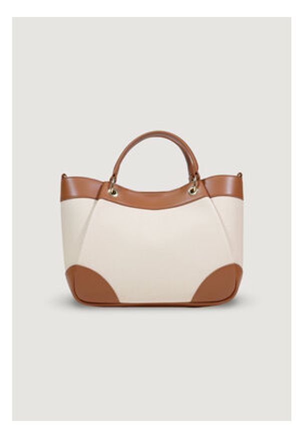 Armani Exchange Torebka SHOPPING BAG Beżowy. Kolor: beżowy