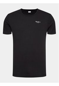 Pepe Jeans Komplet t-shirtów Pepe Tshirt 2P PMU10976 Czarny Regular Fit. Kolor: czarny. Materiał: bawełna #6
