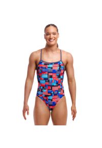 Strój do pływania FUNKITA Motherboard - Single Strap. Kolor: wielokolorowy, niebieski