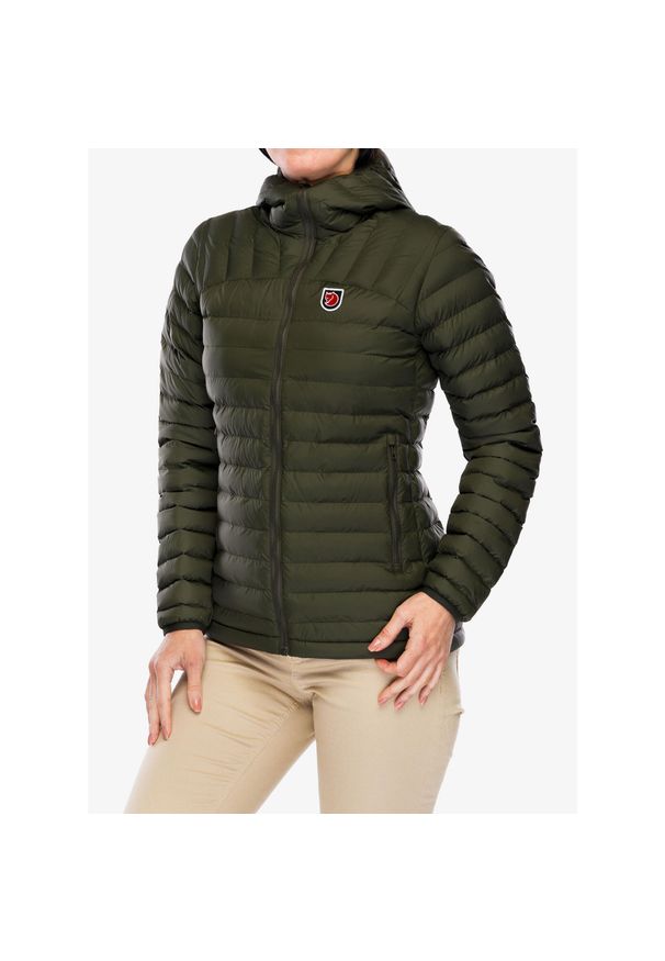 Fjällräven - Kurtka ocieplana damska Fjallraven Expedition Latt Hoodie. Kolor: zielony