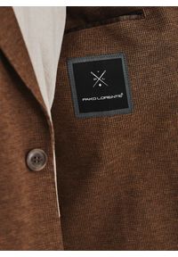 Pako Lorente - PAKO LORENTE – Brązowa marynarka męska. Kolor: brązowy, zielony. Materiał: poliester, wiskoza, elastan. Sezon: jesień #7