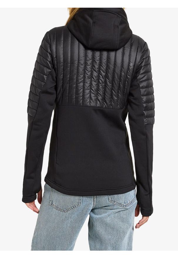 Kurtka hybrydowa damska Didriksons Annema Full Zip 6. Kolor: czarny. Sport: turystyka piesza