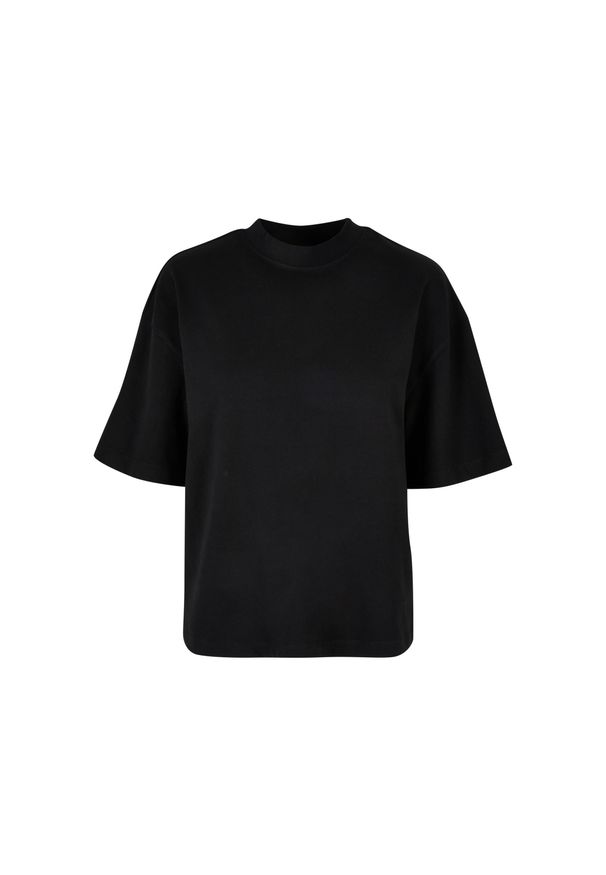 Damska koszulka z grubym rozcięciem Urban Classics Organic. Kolor: czarny. Materiał: bawełna