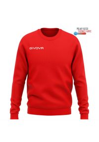 Bluza piłkarska dla dorosłych Givova Maglia One czerwona. Typ kołnierza: bez kaptura. Kolor: czerwony. Materiał: poliester. Sport: piłka nożna
