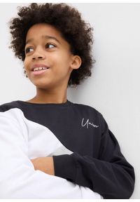 bonprix - Bluza o kroju loose fit z czystej bawełny organicznej. Kolor: czarny. Materiał: bawełna #2