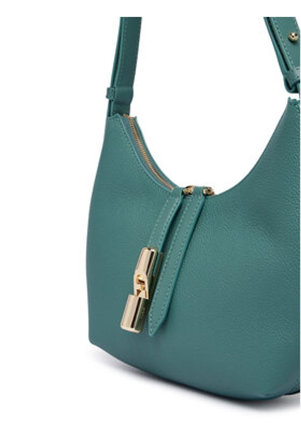 Furla Torebka Goccia S WB01500 BX3353 CN 4899S Turkusowy. Kolor: turkusowy. Materiał: skórzane