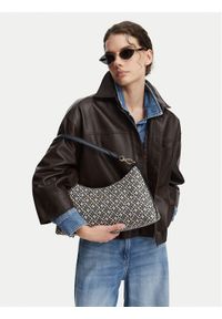 TOMMY HILFIGER - Tommy Hilfiger Torebka Th Icon Shoulder Bag Jacquard AW0AW18907 Granatowy. Kolor: niebieski #1