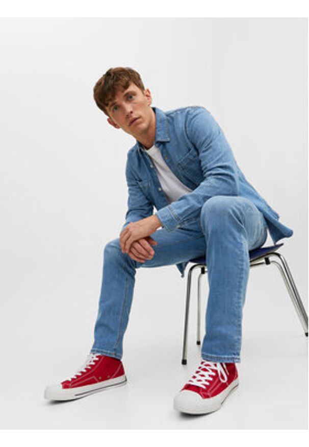 Jack & Jones - Jack&Jones Jeansy Tim 12223505 Niebieski Slim Fit. Kolor: niebieski
