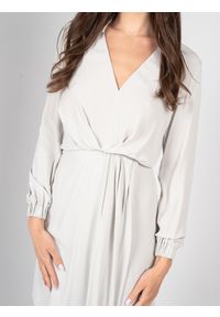 Patrizia Pepe Sukienka | 8A1196/A8I1 | Kobieta | Szary. Okazja: na co dzień. Kolor: szary. Materiał: wiskoza. Sezon: lato. Typ sukienki: kopertowe, proste, sportowe. Styl: sportowy, casual #5