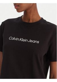 Calvin Klein Jeans T-Shirt A- Inst. Logo Classic LV047C912G Czarny Regular Fit. Kolor: czarny. Materiał: bawełna #2