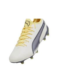 Buty piłkarskie męskie Puma King Ultimate Fg Ag. Kolor: szary, żółty, wielokolorowy. Materiał: syntetyk, materiał. Szerokość cholewki: normalna. Sport: piłka nożna