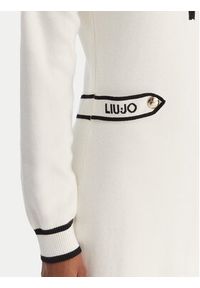 Liu Jo Sport Sukienka dzianinowa TF5251 MS59L Écru Regular Fit. Materiał: syntetyk. Typ sukienki: sportowe. Styl: sportowy #2