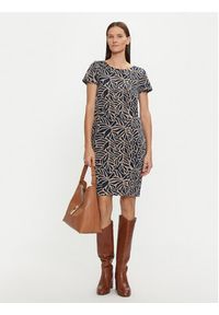 Tatuum Sukienka codzienna Koka T2418.202B Granatowy Regular Fit. Okazja: na co dzień. Kolor: niebieski. Materiał: bawełna. Typ sukienki: proste. Styl: casual #3