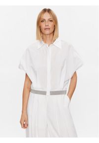 Fabiana Filippi Koszula CAD273W356 Biały Regular Fit. Kolor: biały. Materiał: bawełna #1