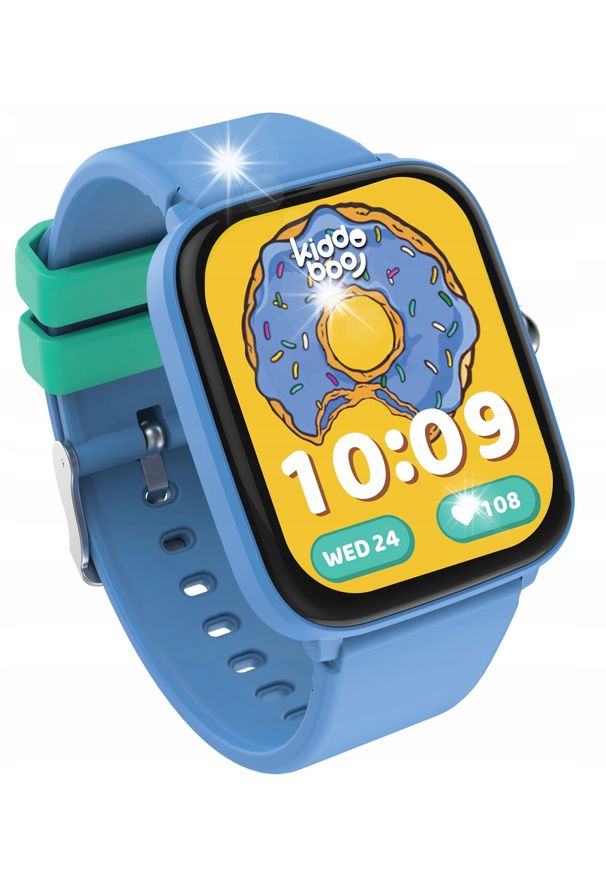 NoName - Zegarek Smartwatch dla Dziecka Kidoboo Niebieski Smart Watch Krokomierz Gry. Rodzaj zegarka: smartwatch. Kolor: niebieski