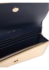 TOMMY HILFIGER - Tommy Hilfiger Torebka Icon Flap W/Chain Met AW0AW17959 Złoty. Kolor: złoty. Materiał: skórzane #4