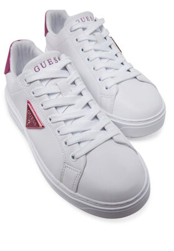 Guess Sneakersy FLJD12 LEA12 Biały. Kolor: biały. Materiał: skóra