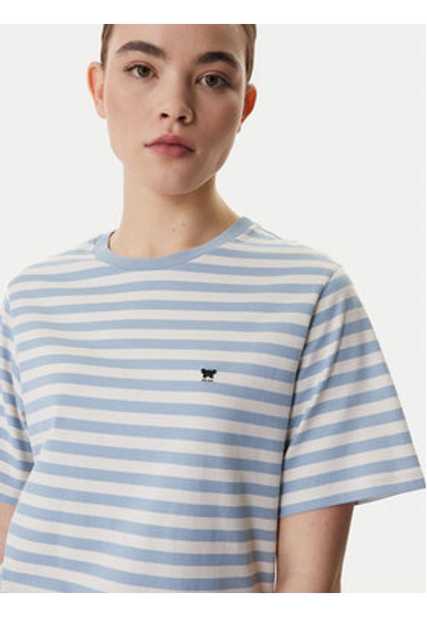 Weekend Max Mara T-Shirt Venaco 2615971031 Błękitny Relaxed Fit. Kolor: niebieski. Materiał: bawełna