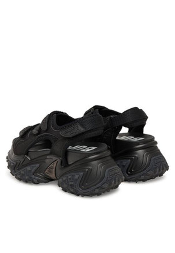 Buffalo Sandały Cerbo Sandal Track 1602366 Czarny. Kolor: czarny. Materiał: materiał