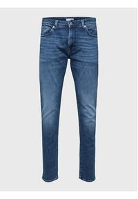 Selected Homme Jeansy Leon 16087777 Niebieski Slim Fit. Kolor: niebieski #3