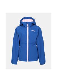 Dziewczęca kurtka softshell Kilpi RAVIA-J. Kolor: niebieski. Materiał: softshell. Sport: turystyka piesza #1