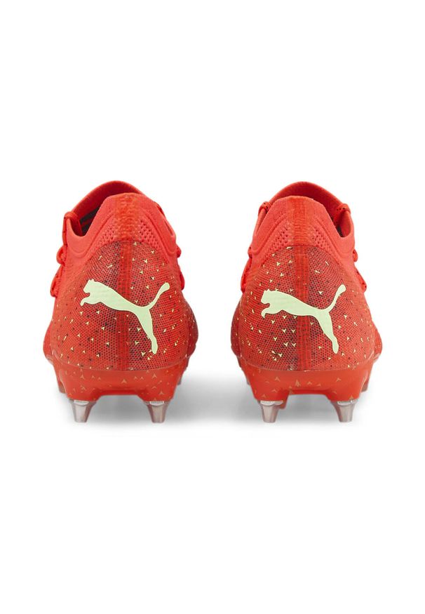 Buty piłkarskie męskie Puma Future Z 1.4 Mxsg. Zapięcie: sznurówki. Kolor: czarny, czerwony, wielokolorowy, różowy. Materiał: tkanina, materiał, syntetyk. Szerokość cholewki: normalna. Sport: piłka nożna