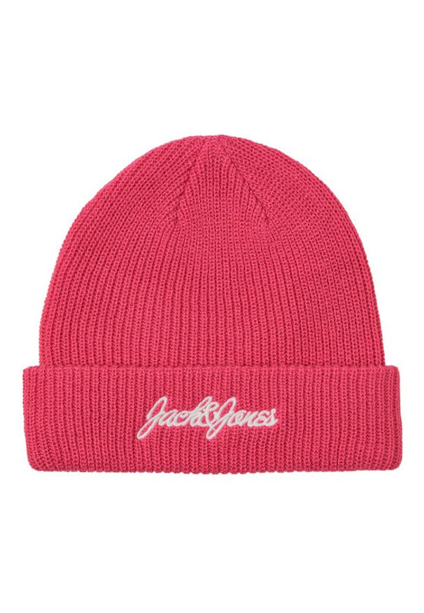 Jack & Jones - Jack&Jones Czapka 12242399 Różowy. Kolor: różowy. Materiał: syntetyk