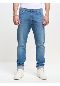 Big-Star - Spodnie jeans męskie Harper 232. Stan: podwyższony. Kolor: niebieski. Styl: klasyczny, elegancki #4