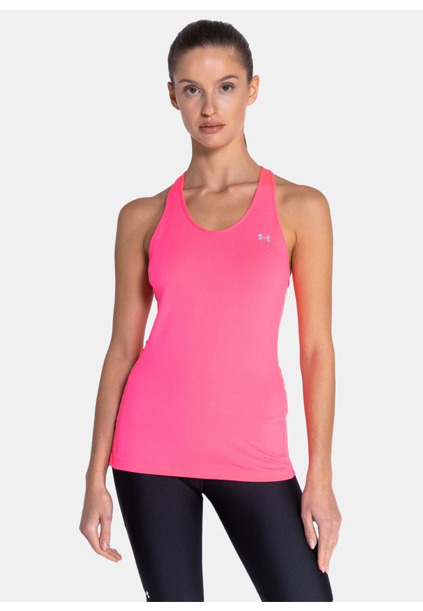 Top Under Armour Racer Tank (1328962-653). Kolor: różowy. Materiał: materiał, poliester. Sezon: wiosna, lato