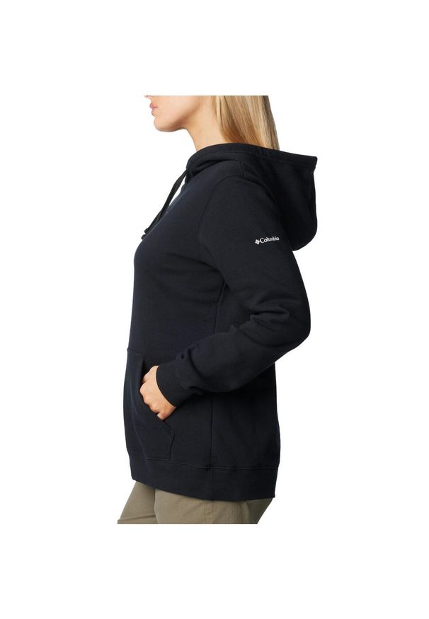 columbia - Bluza dresowa sportowa damska Trek Graphic Treatment Hoodie. Kolor: czarny. Materiał: bawełna, poliester. Sport: bieganie