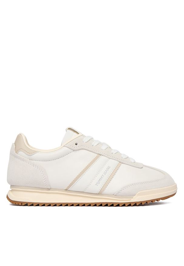 Sneakersy Tommy Jeans. Kolor: kremowy