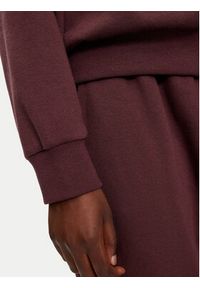 Athlecia Bluza Giannis W Crew Neck EA243363 Bordowy Regular Fit. Kolor: czerwony. Materiał: syntetyk, bawełna
